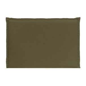 Tête de lit déhoussable en lin vert en différentes tailles