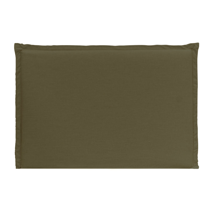 Tête de lit déhoussable en lin vert en différentes tailles