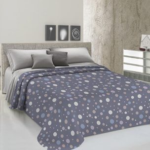 Copriletto di cotone Palla grigio