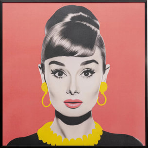 Affiche encadrée Diva 60x60cm brune Kare Design