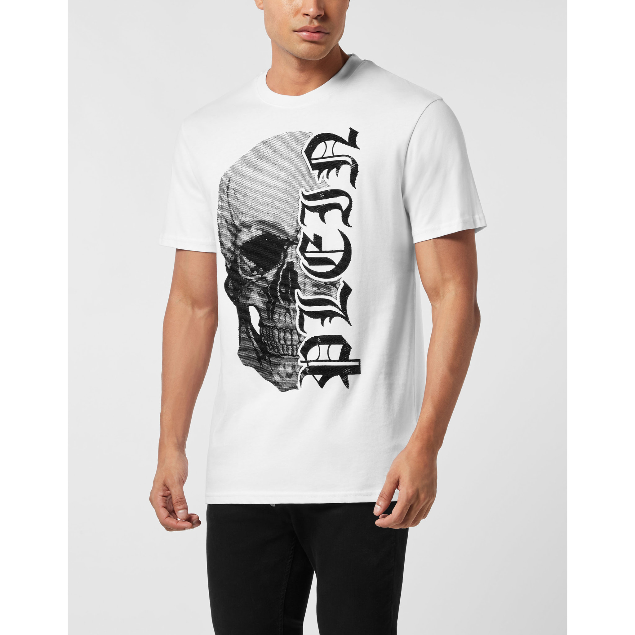 PHILIPP PLEIN Maglietta girocollo Ss GOTHIC PLEIN