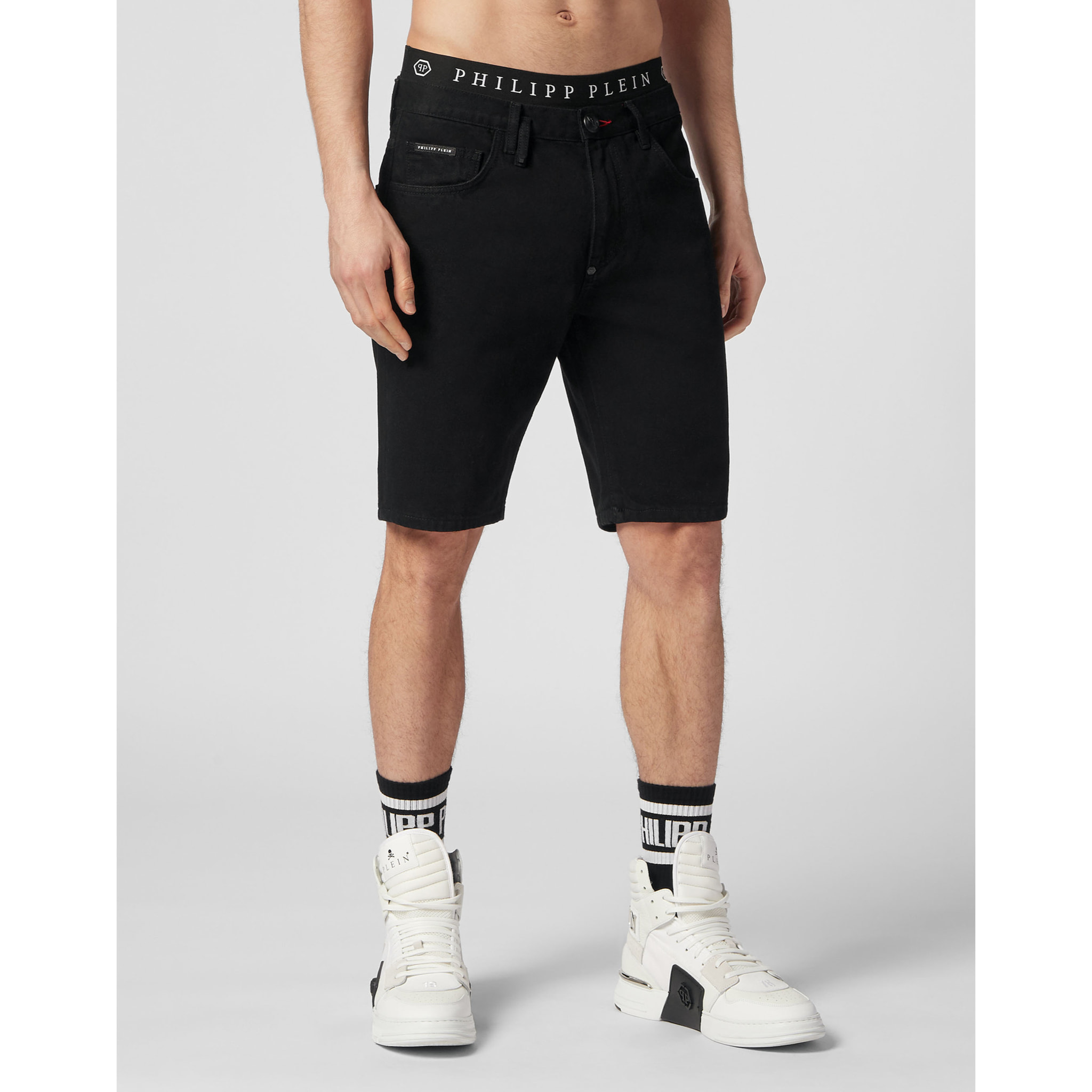 PHILIPP PLEIN Denim Shorts