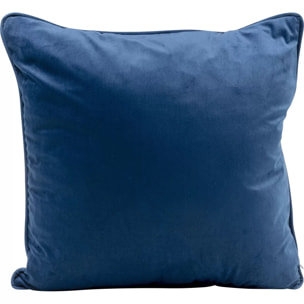 Coussin duo chevaux bleu Kare Design