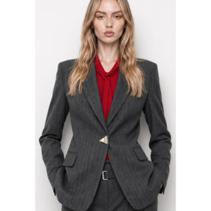 Kocca - Giacca sartoriale monopetto da donna con rever classico Donna