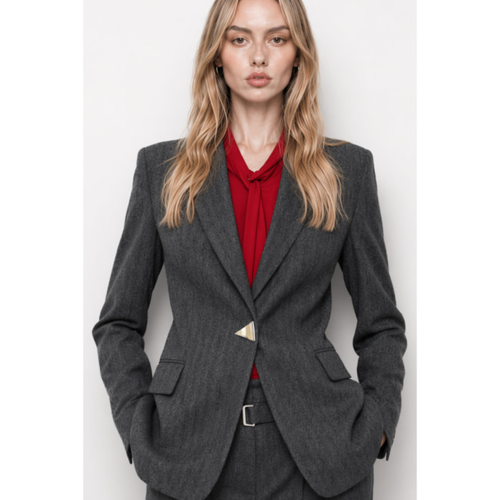 Kocca - Giacca sartoriale monopetto da donna con rever classico Donna