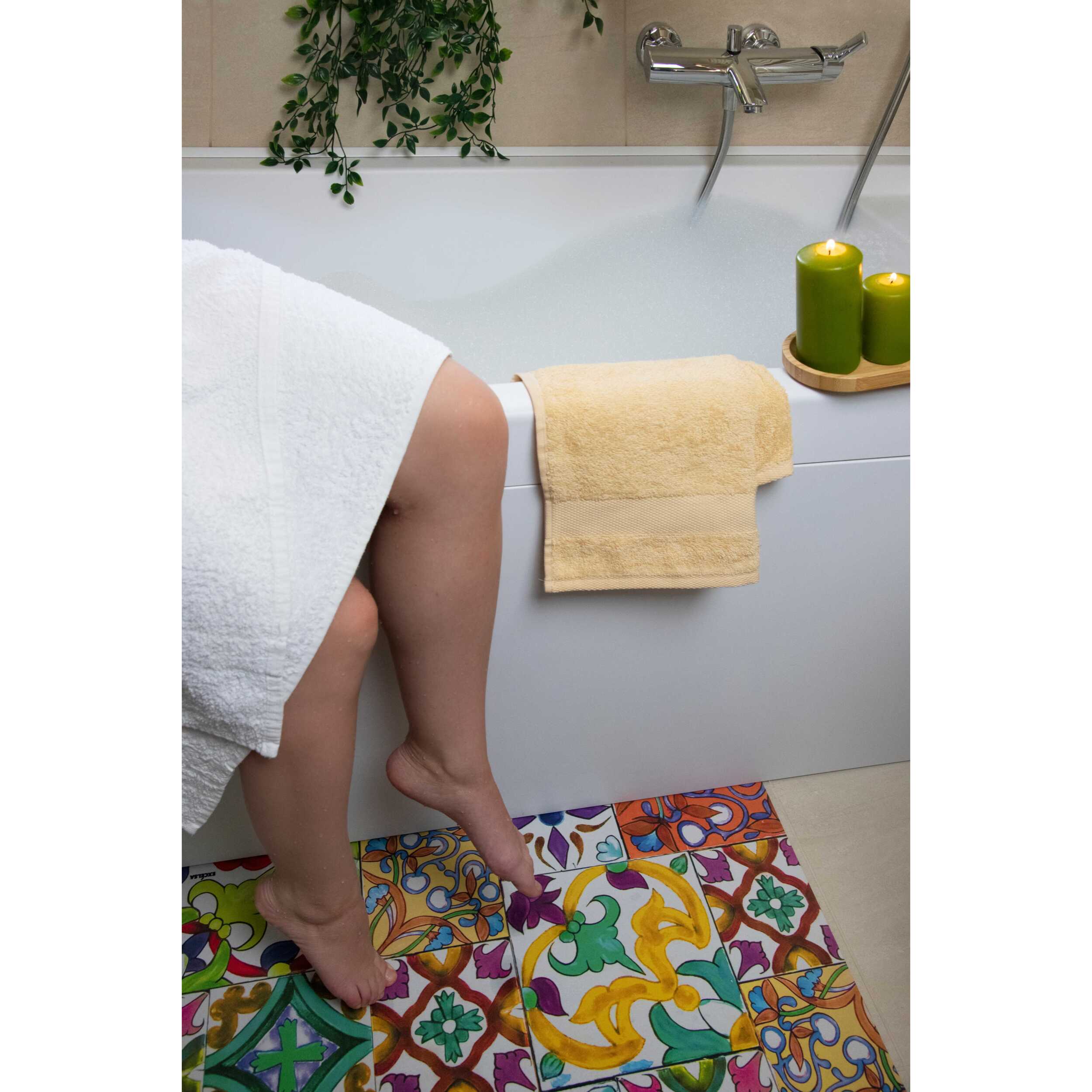 Tapis de bain Soft Excelsa- Lisbonne, Caoutchouc Multicolore