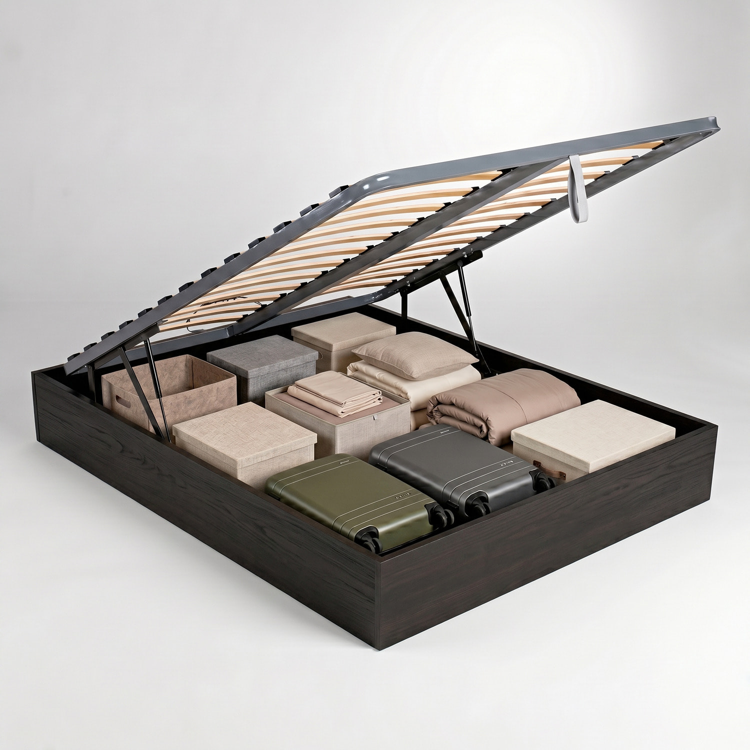 Canapé Abatible con somier | 31CM | ENVÍO, MONTAJE Y RECOGIDA ANTIGUO INCLUIDO | Madera | Gran capacidad