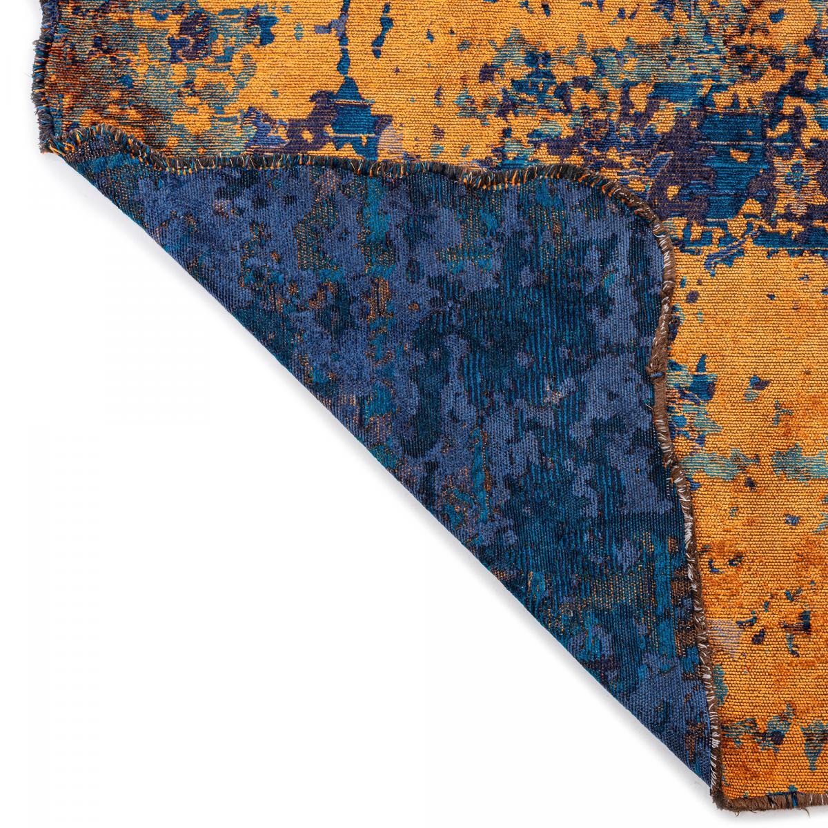 ATINOU Tapis salon kilim, Forme originale, Tissé à la main