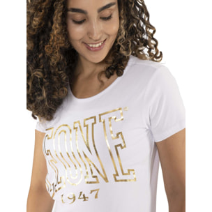 T-shirt a manica corta da donna 'Authentic Gold'