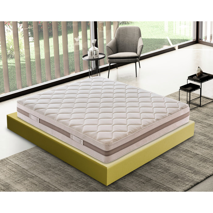 Materasso 135x190 Waterfoam Ortopedico- Alto 19 cm - 9 Zone di Comfort