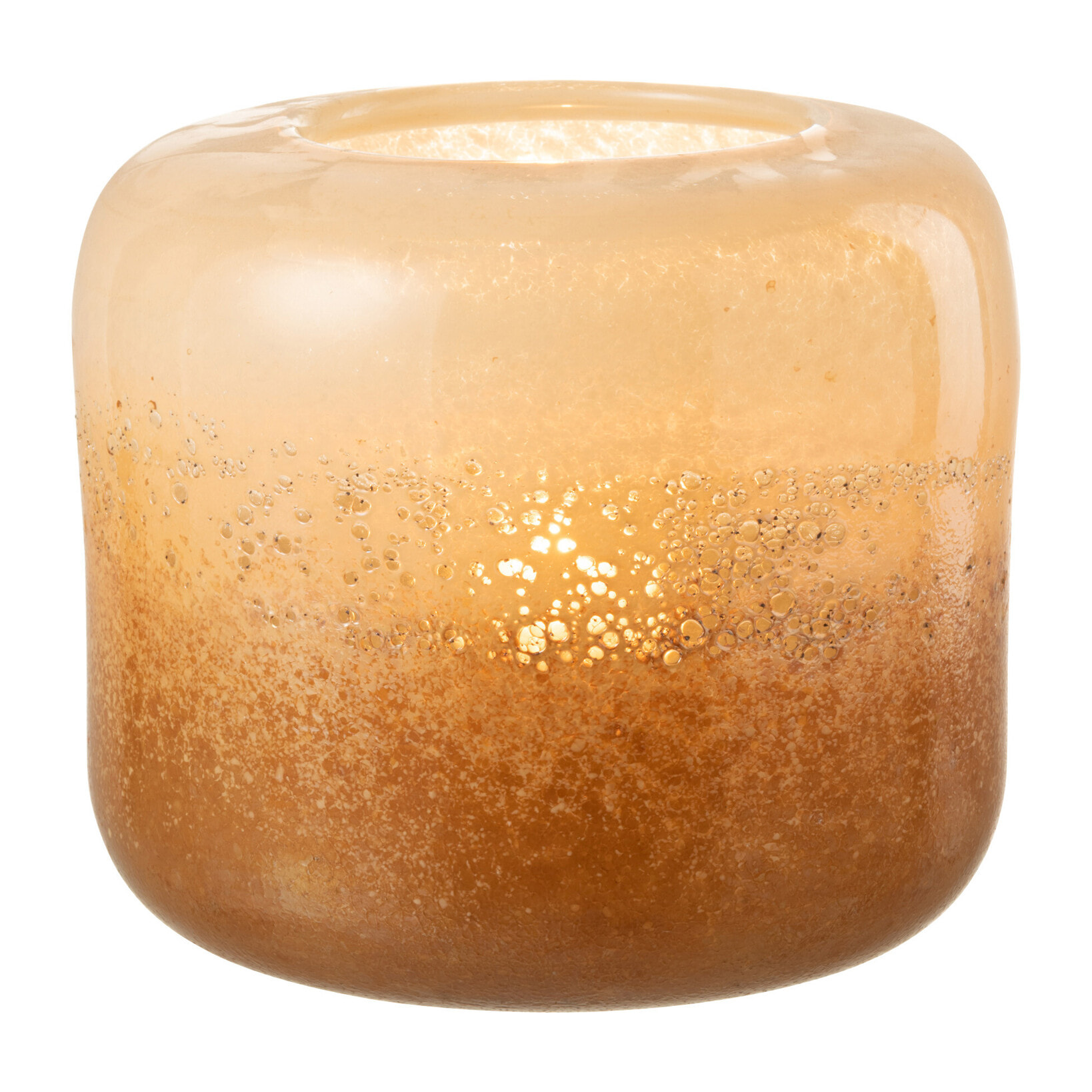 J-Line vase Opi - verre - marron/beige - large - Ø 25 cm