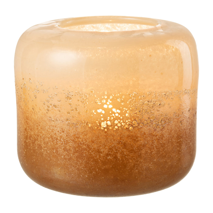 J-Line vase Opi - verre - marron/beige - large - Ø 25 cm