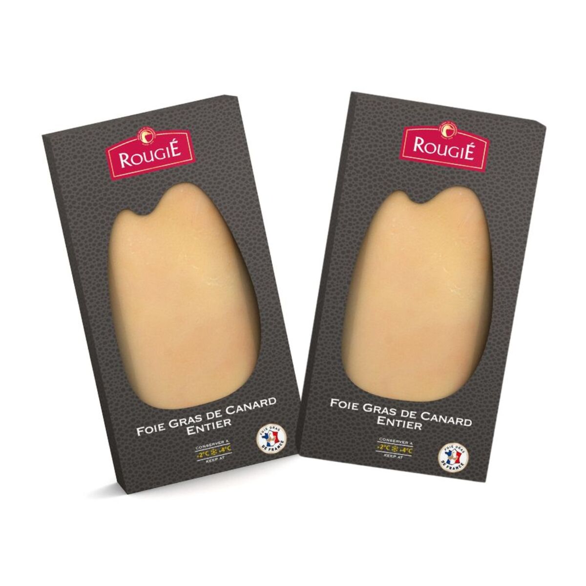 Lot de 2 - Foie Gras de Canard entier Coque 350g - mi-cuit