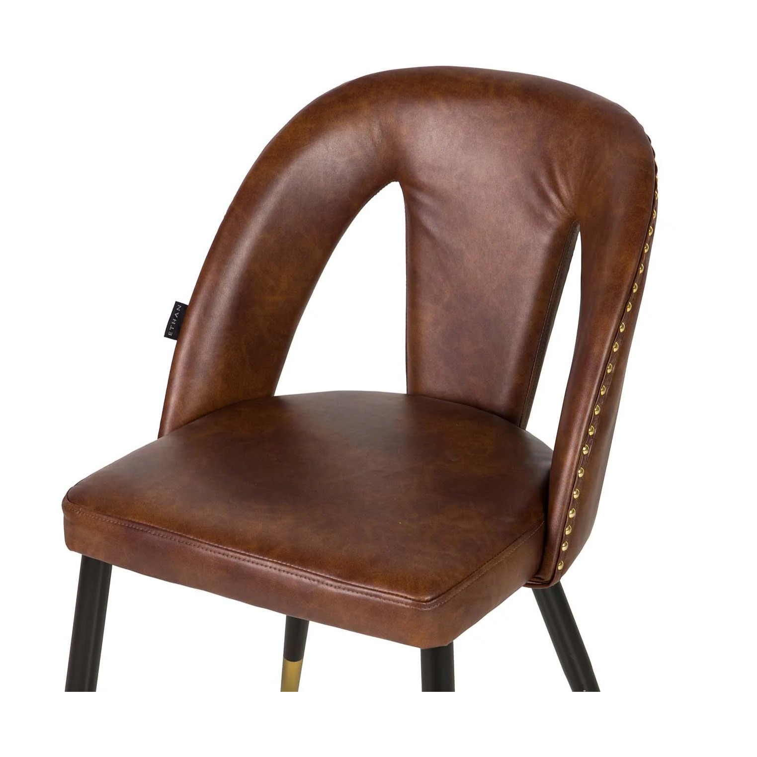 Silla Tachuelas Pu Marrón Stowe 49x54x82 Cm