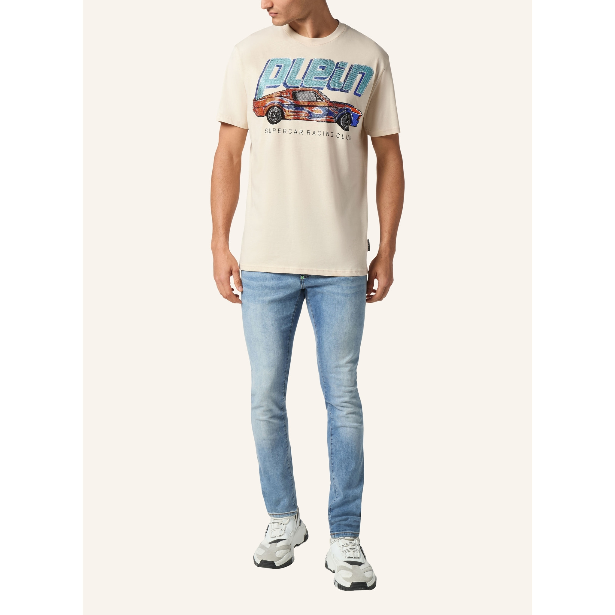 PHILIPP PLEIN Camiseta Cuello Redondo RACING