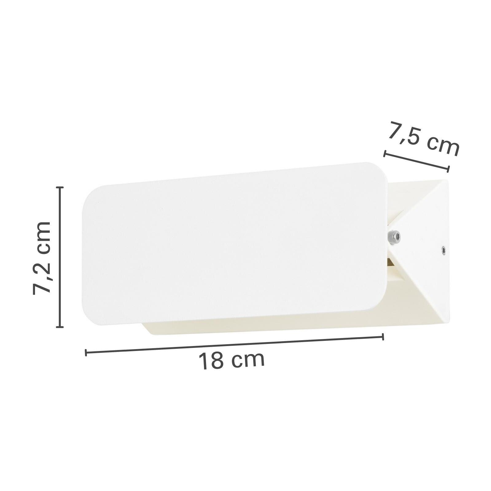 Forlight Shape - Aplique LED Exterior Modulable y Orientable para Jardín y Terraza. Aplique de Pared con LED 4.5W Blanco Cálido
