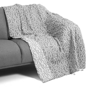 Tomasucci TANGLE 1 plaid en coton Gris