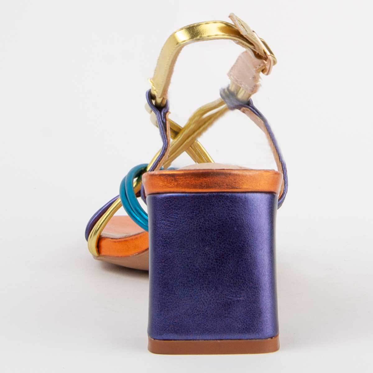 Sandalia De Tacón - Multicolor - Altura: 6 Cm