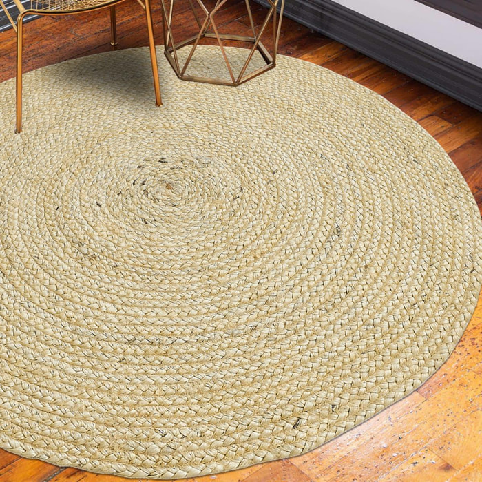 Tapis jute tissé motif uni TUDO