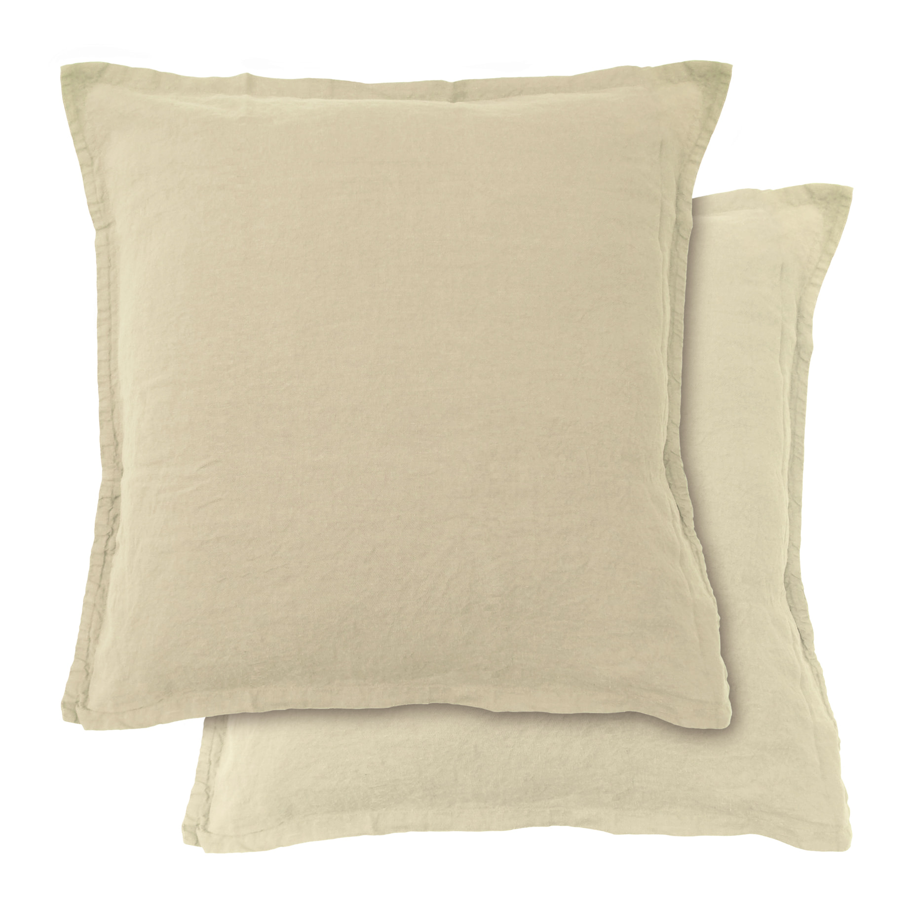 Set de 2 taies d'oreiller unies en lin, PASSION LIN