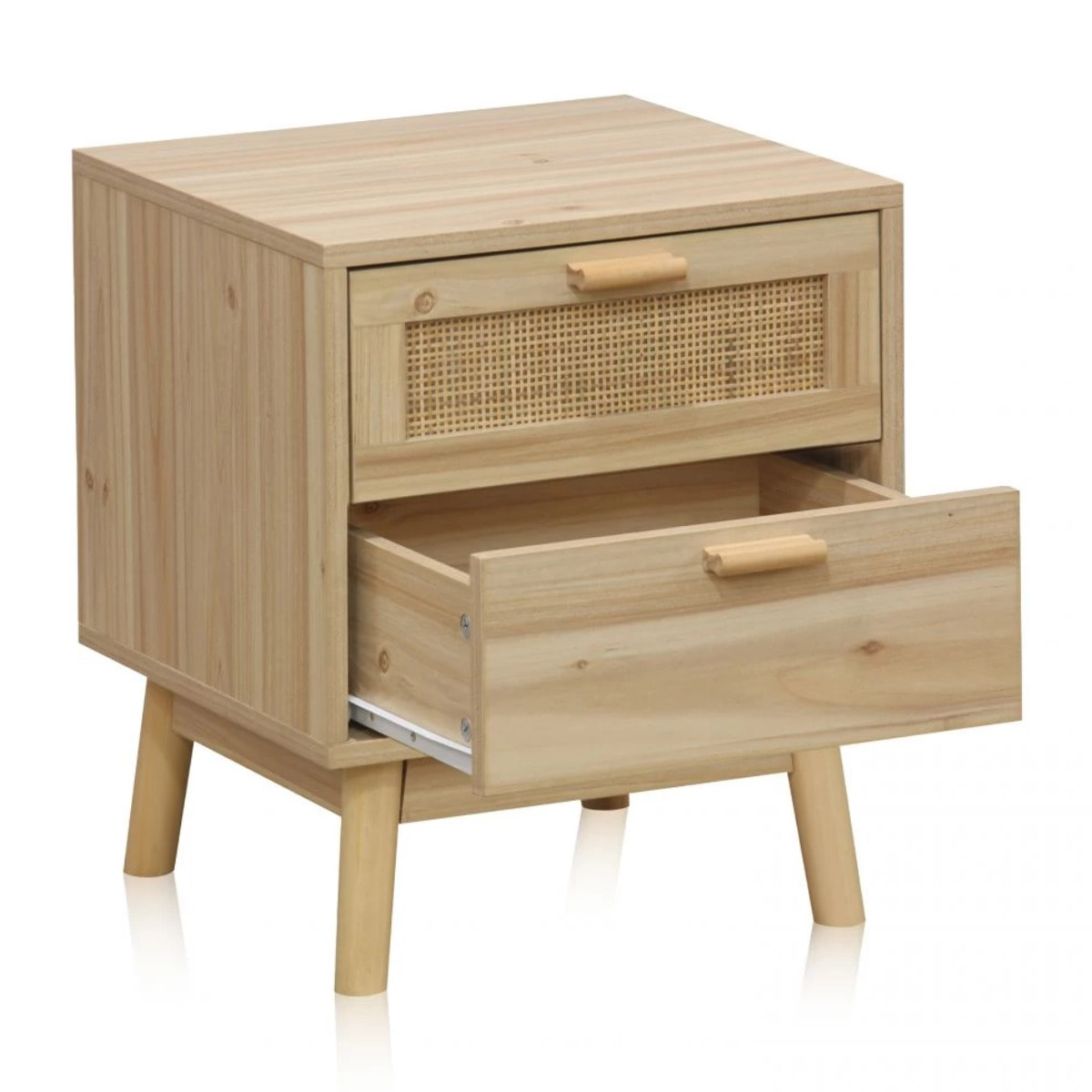 Mesita de noche Debra Pino - Rattan