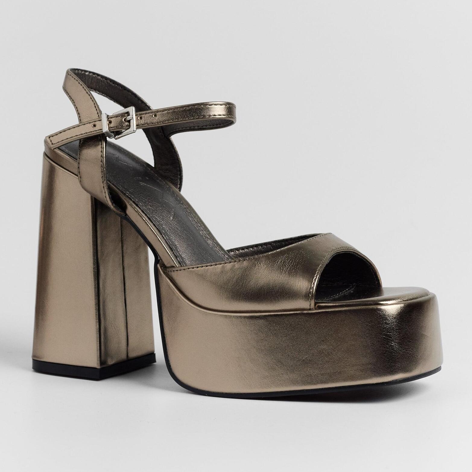 Sandalias de tacón - Dominic Metalizado - 13 cm