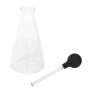 Bouteille d'huile - HOME DECO FACTORY - M8 - Avec pipette - Noir et transparent