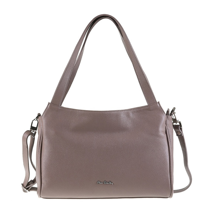 Borsa a spalla da donna Made in Italy - Modello Celeste Chic - 100% pelle - 36.0 x 24.0 x 10.0 cm