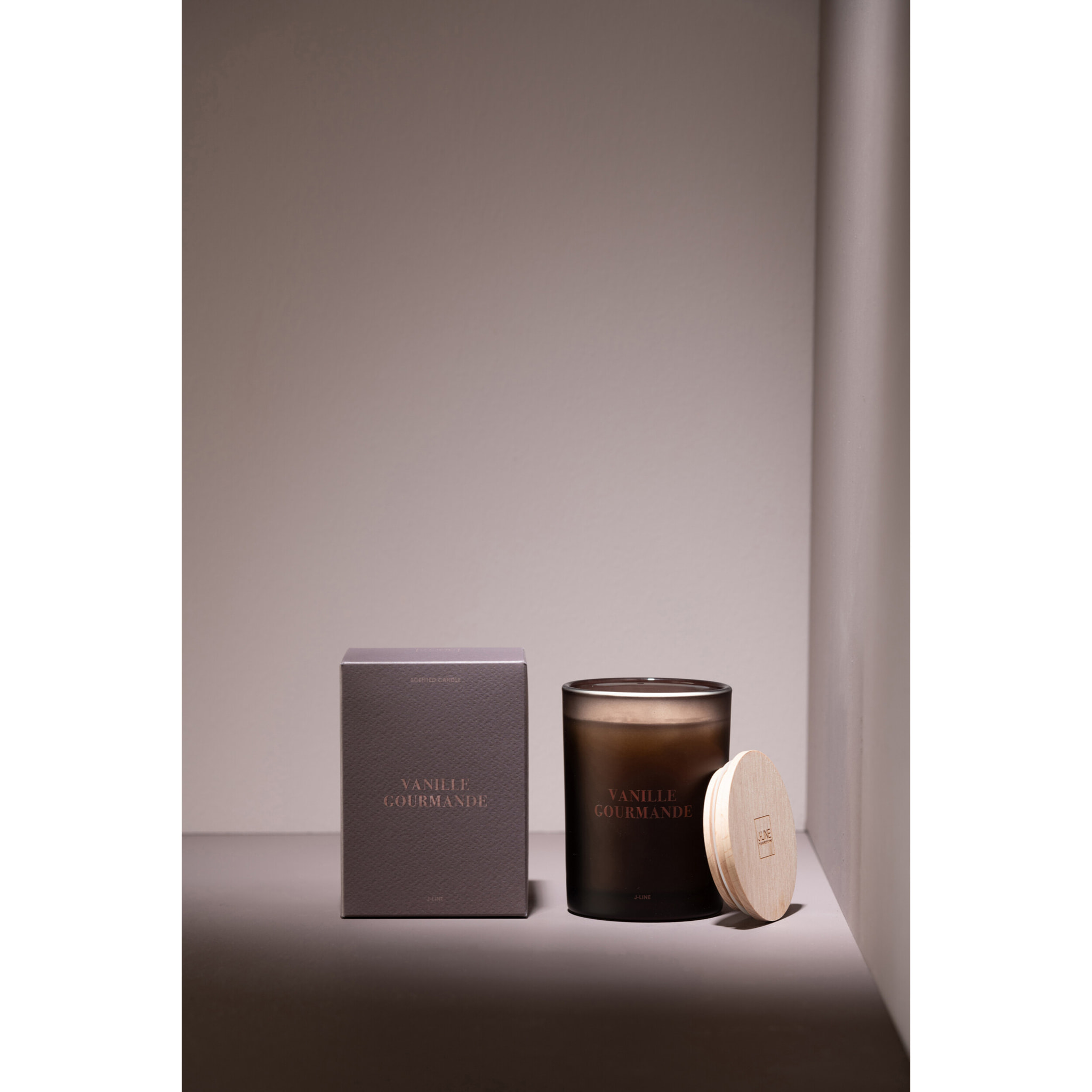 J-Line bougie parfumée Accords Essentiels - Vanille Gourmande - brun - 38H