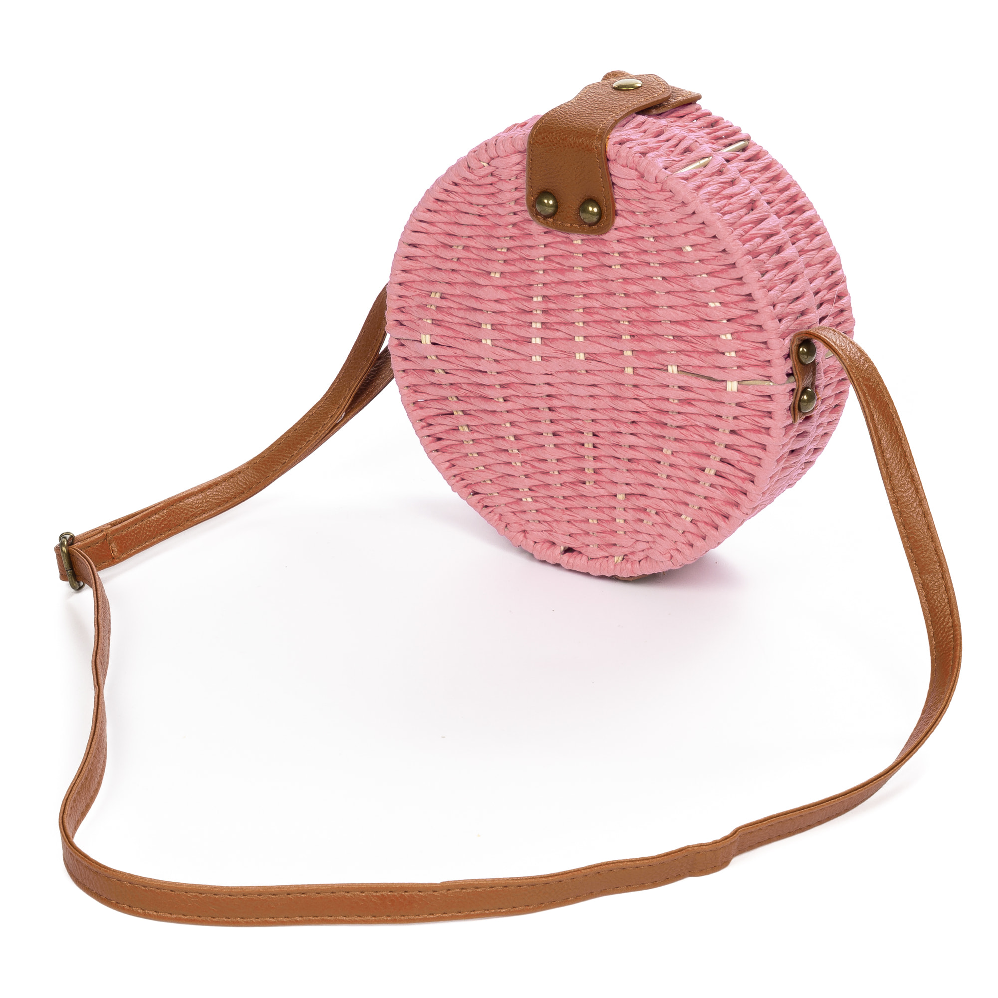 Cuneo Bolso bandolera Mujer. Tejido Paja  Piel Sintética PU