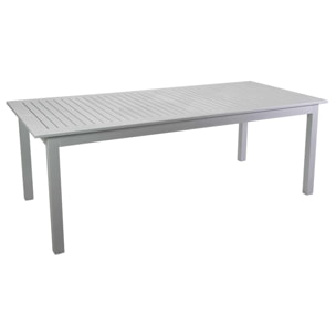 Tavolo allungabile Monterey Vacchetti in alluminio bianco cm150/210x89h75