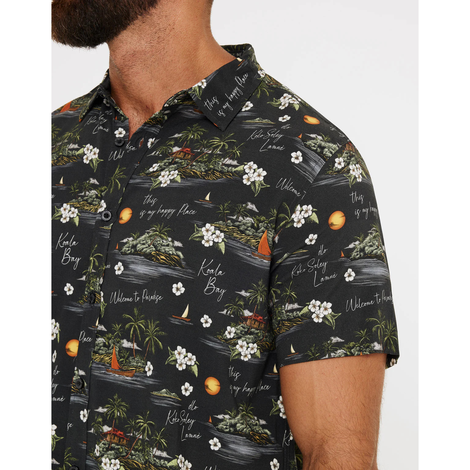 Camisa Manga Corta Negro - Pirata