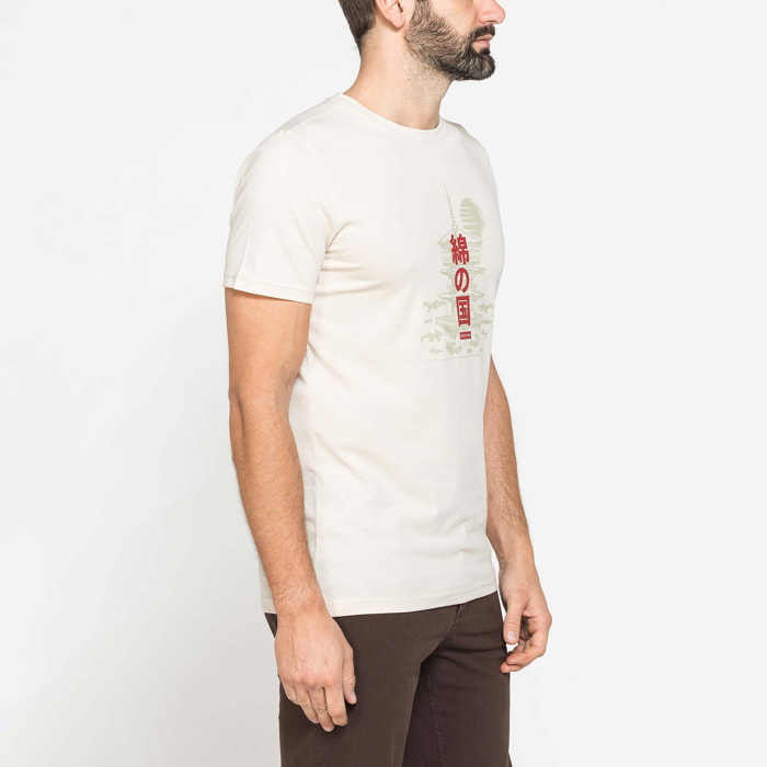 T-SHIRT GIROCOLLO DA UOMO CON STAMPE GRAFICHE