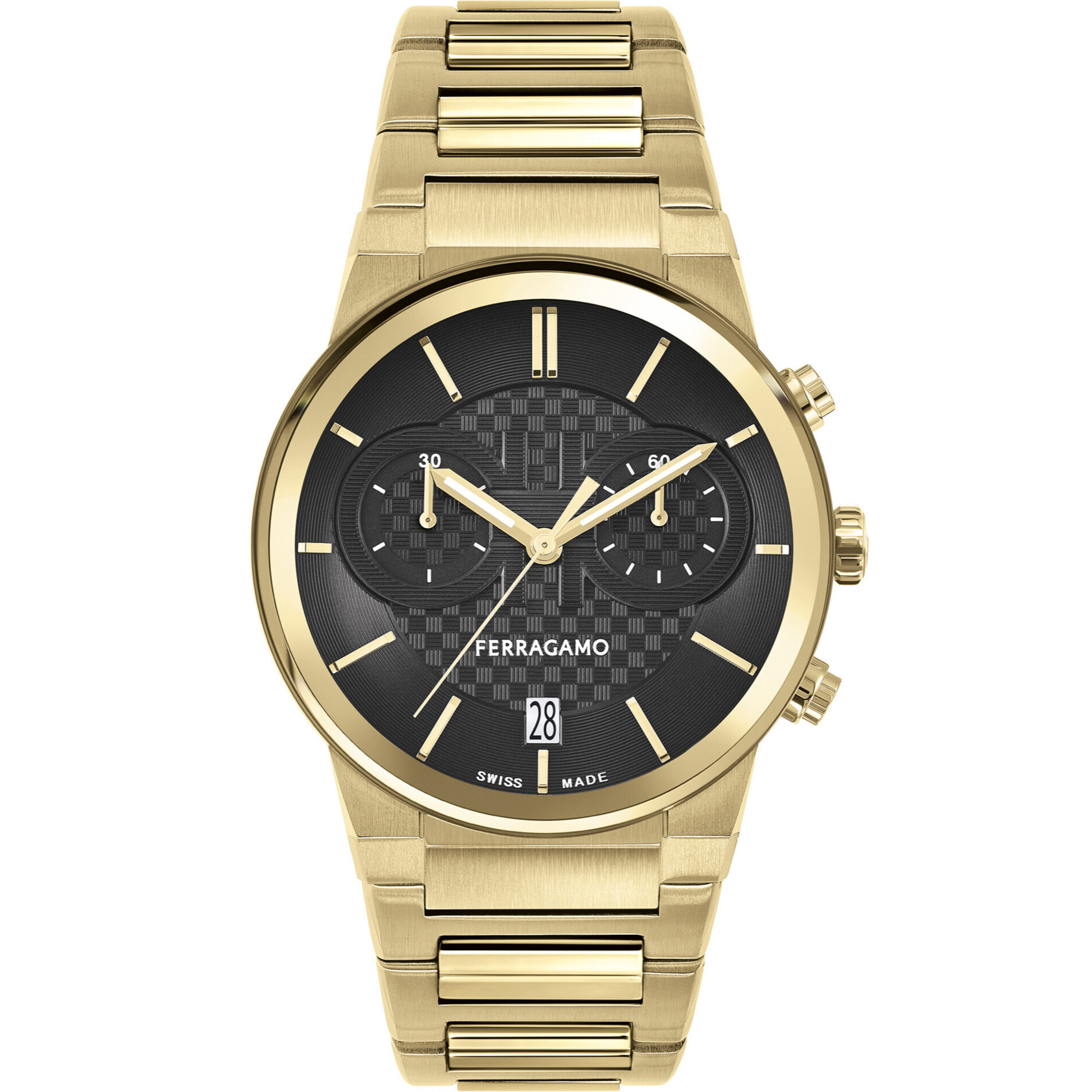 Ferragamo Quartz Chronograph Watch Me-Ferragamo Sapphire Chrono