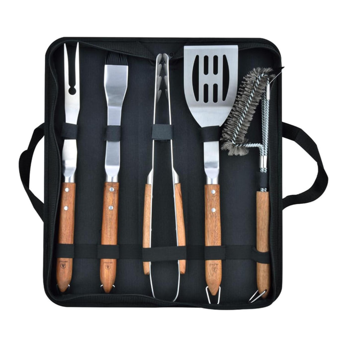 Set de 5 ustensiles de barbecue - "Sève"