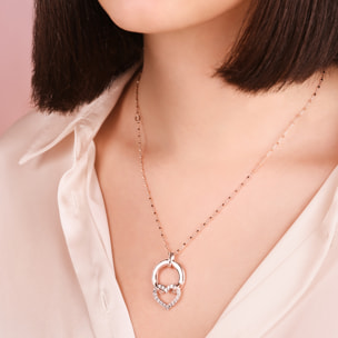 Collana con Pendente Cuore Pavé in Cubic Zirconia