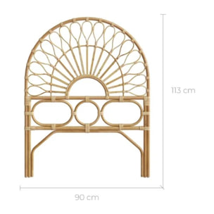 Tête de lit 90 cm en rotin - Bahia
