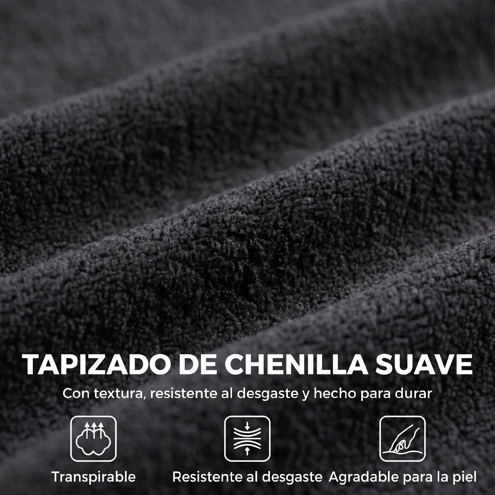 HOMCOM Sofá de 2 Plazas de Chenilla, Sofá de Salón, 2 Almohadas, Asiento con Muelles, No Requiere Montaje, para Dormitorio, Despacho, 171,5x91,5x83 cm, Gris Oscuro