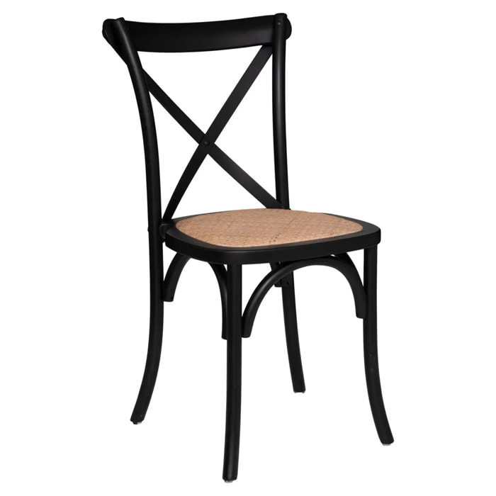 Chaise bistrot "Isak" hêtre noir