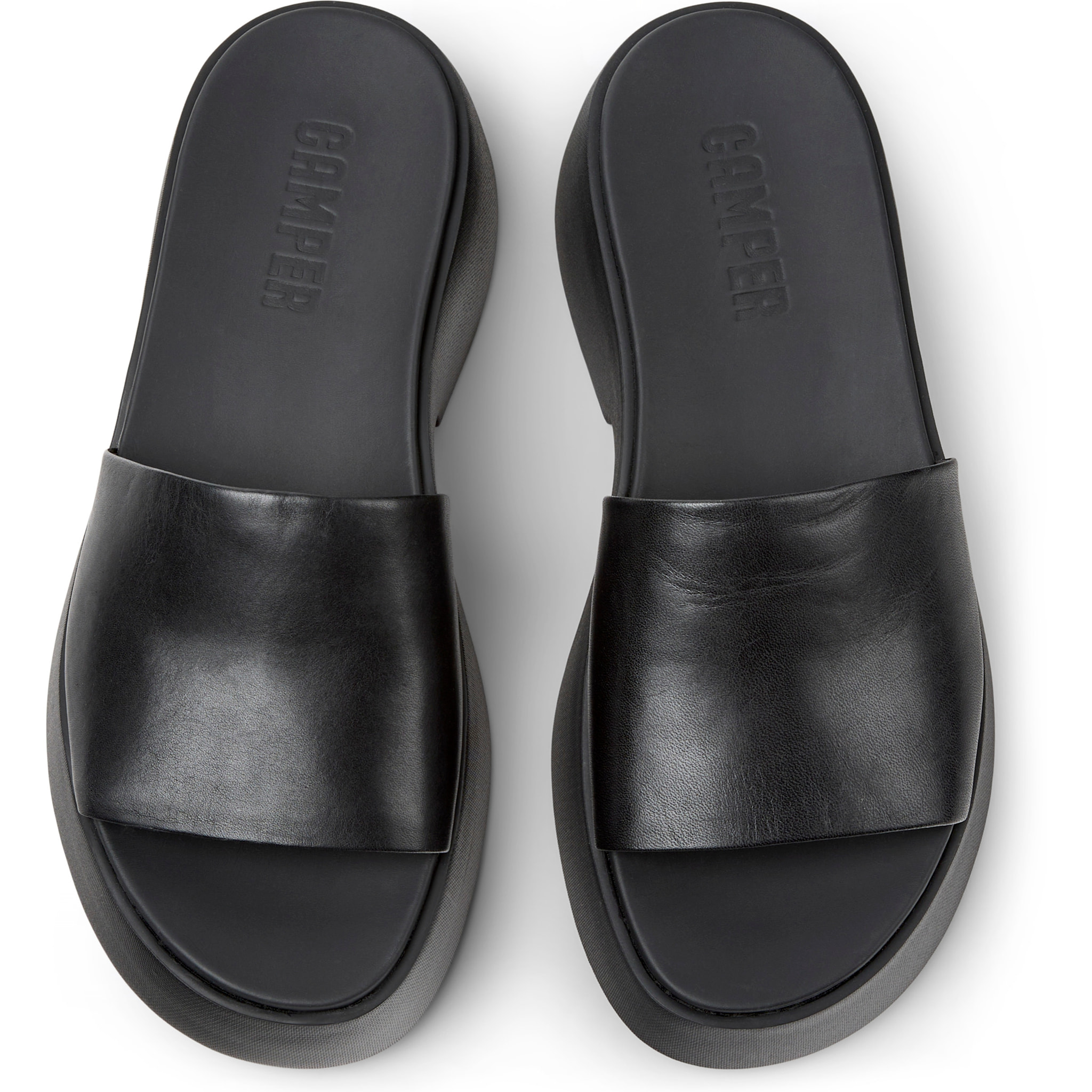 Sandalias - CAMPER Tasha - Negro - Cuero liso