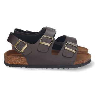 Sandalia Plana con Planta Bio y Hebillas