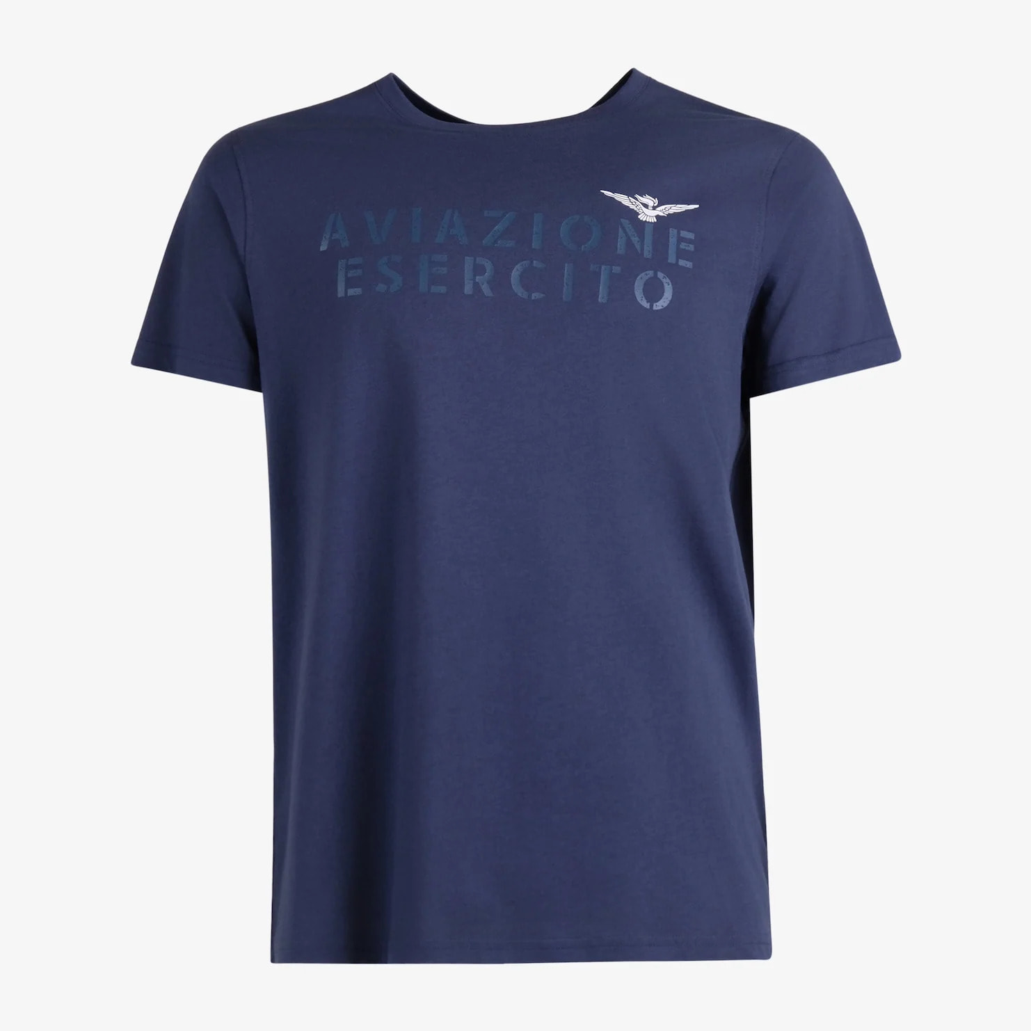 T-shirt Esercito blu in cotone uomo