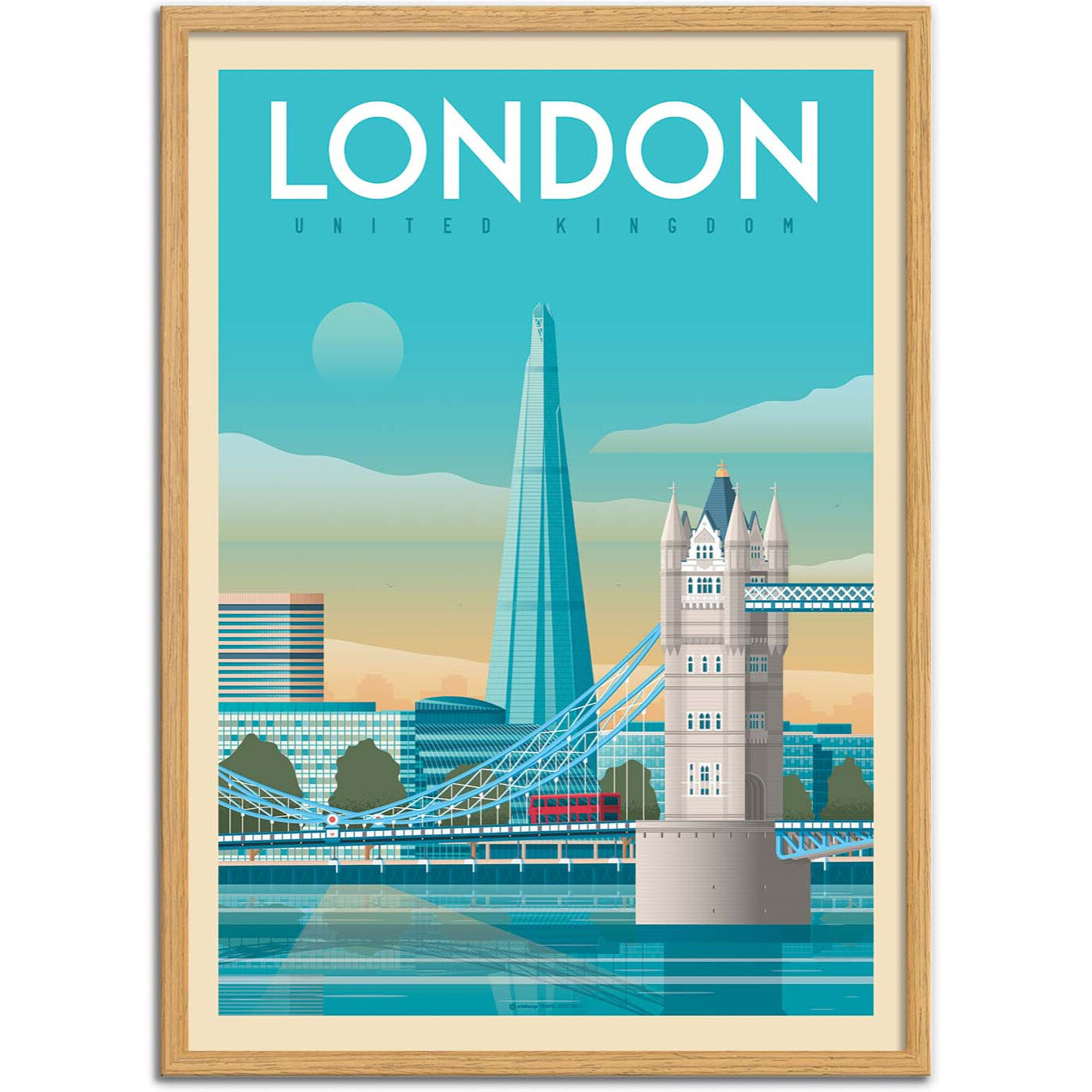 Affiche - London tower bridge - Olahoop Travel Posters