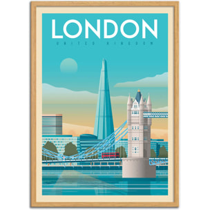 Affiche - London tower bridge - Olahoop Travel Posters