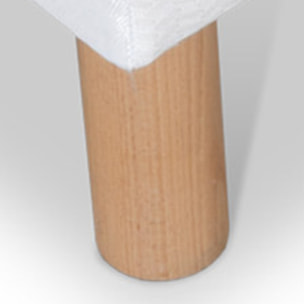 Sommier Tapissier Capucine, Soutien Ferme, Structure Bois Épicéa, robuste et élégant, revêtement Blanc