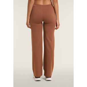 Pantaloni donna wide leg con cucitura centrale