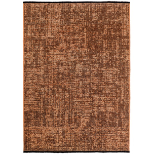 MIRA - Tapis de salon brun au design abstrait