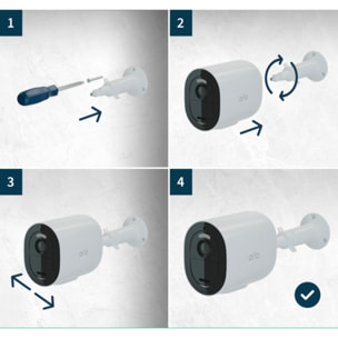 Caméra de surveillance ARLO extérieure Go 2 3G/4G SIM