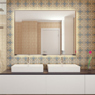 Stickers muraux - Sticker Mural Carrelage adhésif Cuisine Salle de Bain - 30 STICKERS CARRELAGES AZULEJOS SEBASTIANA