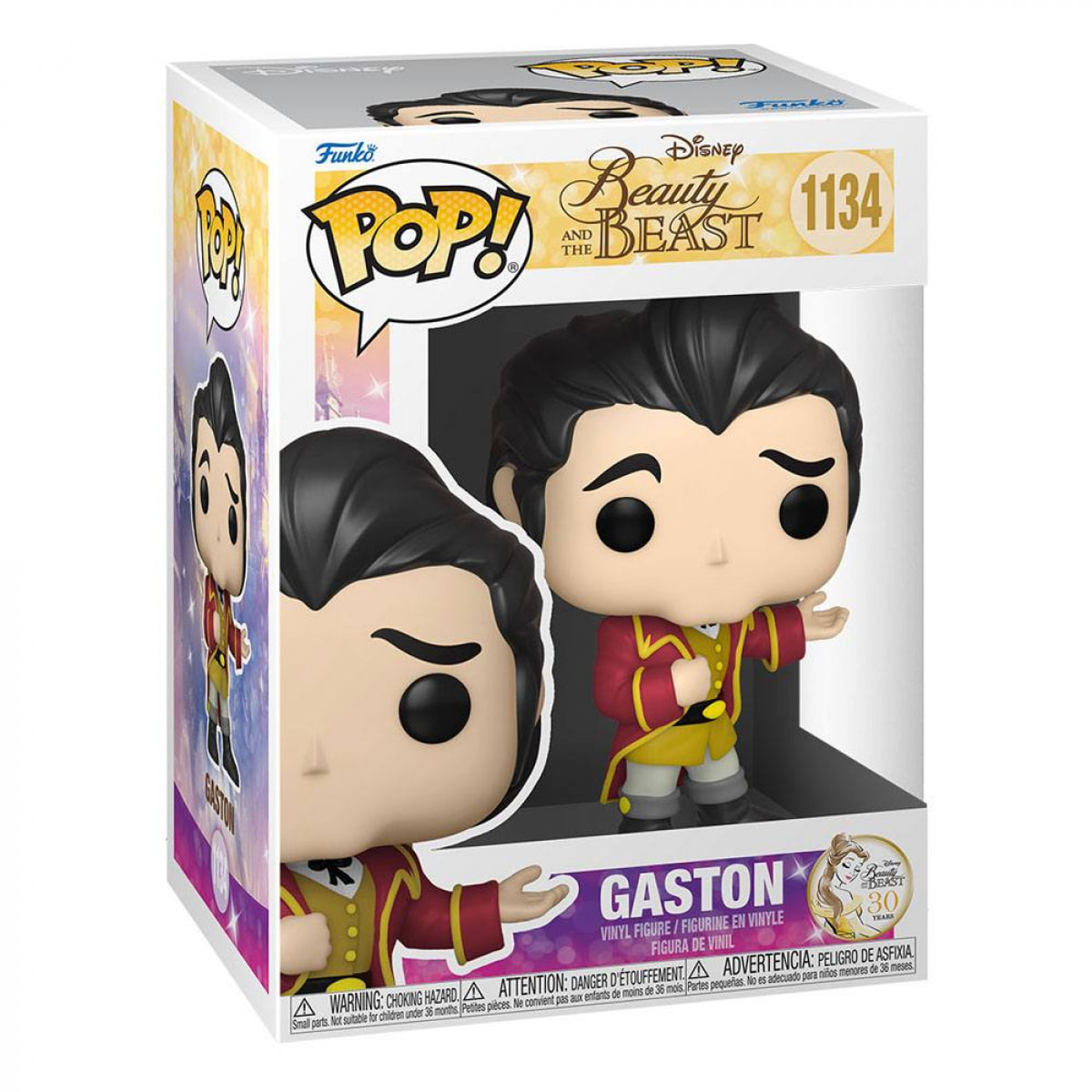 La Bella E La Bestia Pop! Movies Vinile Figura Formal Gaston 9 Cm Funko